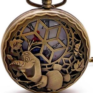 New Frozen Disney Quartz Pocket Watch